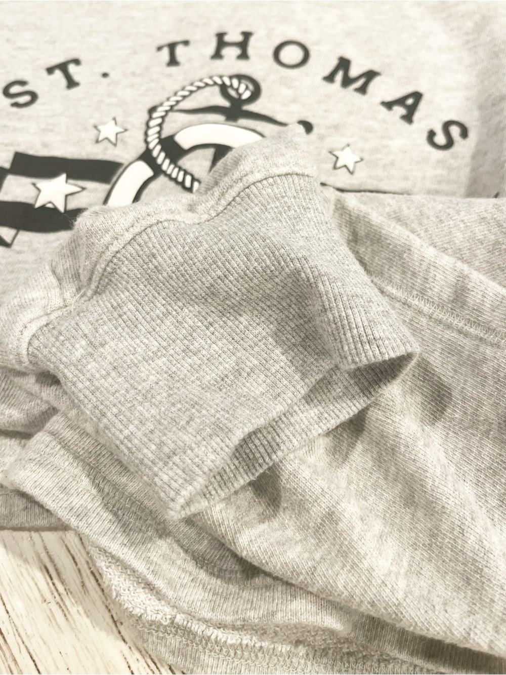 Aeropostale Aero Dwntme St Thomas Nautical Beachy Cropped Sweatshirt Size Large - Picture 4 of 8